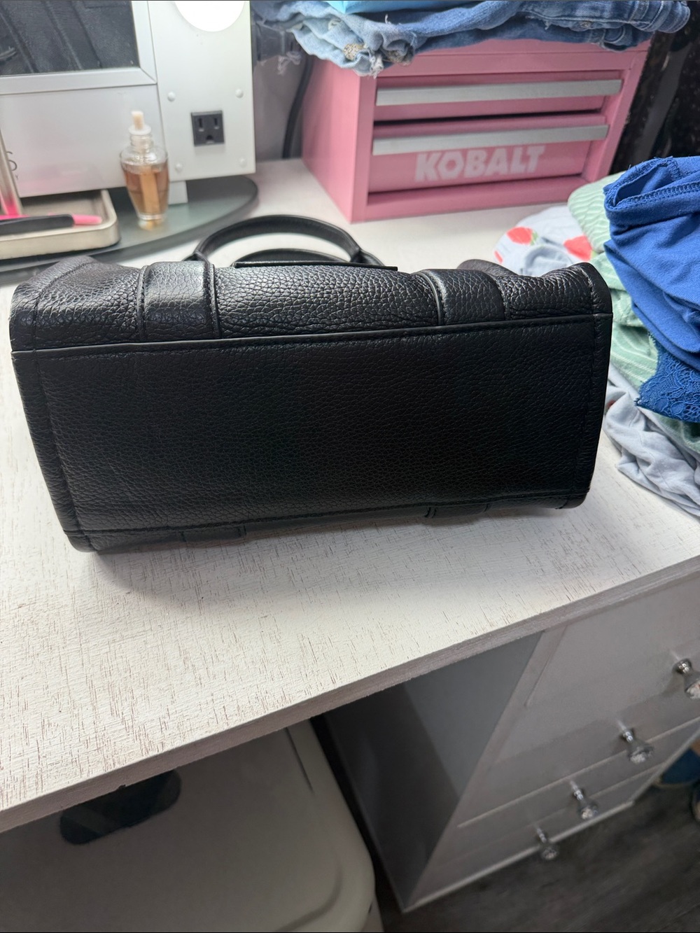 Marc Jacobs Black The Tote Bag - Compact Leather Handbag small - Picture 5 of 12
